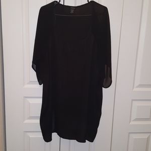 TORRID BLACK SPARKLE BLOUSE
